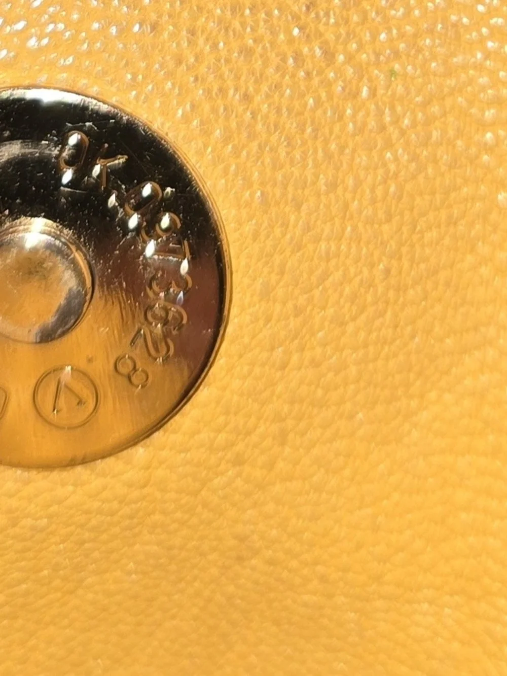 Michael Kors Yellow Leather Shoulder Tote with Chain-Accent Straps